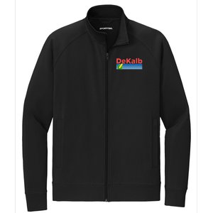 Retro Corn & Farming Dekalb Illinois Stretch Full-Zip Cadet Jacket