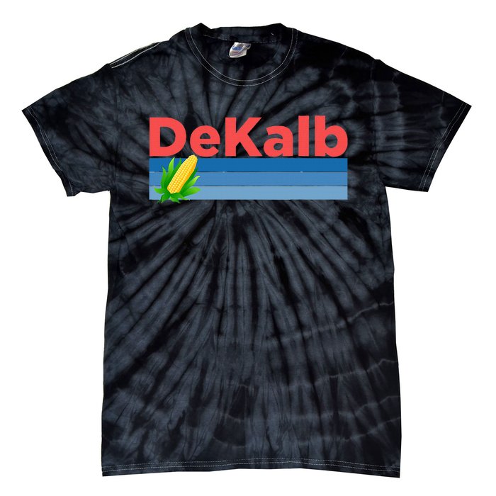 Retro Corn & Farming Dekalb Illinois Tie-Dye T-Shirt