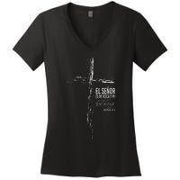 Regalos Cristianos Frases Mensajes Christian Spanish Verse Women's V-Neck T-Shirt