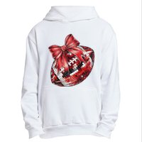 Red Coquette Football Png Football Bow Football Mom Urban Pullover Hoodie