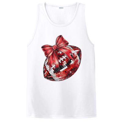 Red Coquette Football Png Football Bow Football Mom PosiCharge Competitor Tank