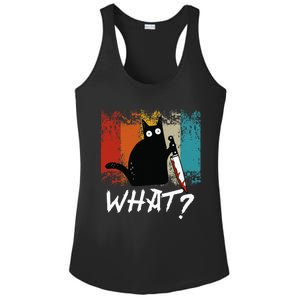 Retro Cat Funny What Cat Ladies PosiCharge Competitor Racerback Tank