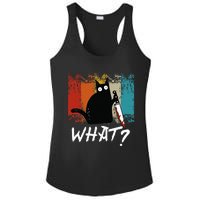 Retro Cat Funny What Cat Ladies PosiCharge Competitor Racerback Tank