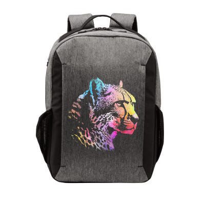 Rainbow Cheetah Face Wildlife Safari Zookeeper Zoologist Vector Backpack