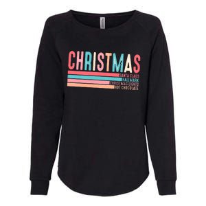 Retro ChristmasChristmas Funny Santa Claus Womens California Wash Sweatshirt