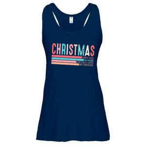 Retro ChristmasChristmas Funny Santa Claus Ladies Essential Flowy Tank