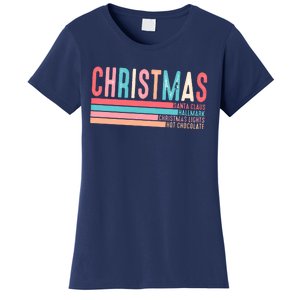 Retro ChristmasChristmas Funny Santa Claus Women's T-Shirt