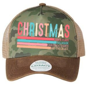 Retro ChristmasChristmas Funny Santa Claus Legacy Tie Dye Trucker Hat