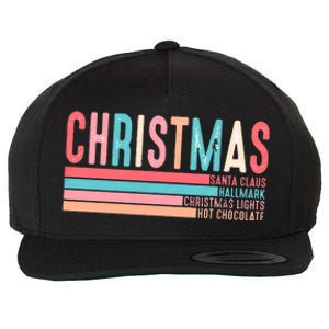 Retro ChristmasChristmas Funny Santa Claus Wool Snapback Cap