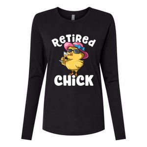 Retired Chick Funny Ladies Retired Moms Retirement Meaningful Gift Womens Cotton Relaxed Long Sleeve T-Shirt