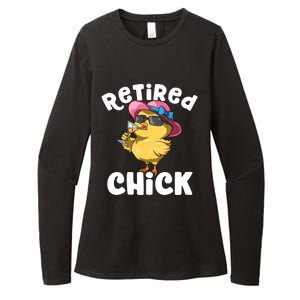 Retired Chick Funny Ladies Retired Moms Retirement Meaningful Gift Womens CVC Long Sleeve Shirt