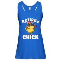 Retired Chick Funny Ladies Retired Moms Retirement Meaningful Gift Ladies Essential Flowy Tank