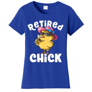 Retired Chick Funny Ladies Retired Moms Retirement Meaningful Gift Women's T-Shirt