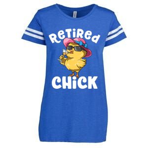 Retired Chick Funny Ladies Retired Moms Retirement Meaningful Gift Enza Ladies Jersey Football T-Shirt