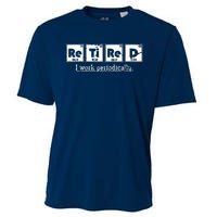 Retired Chemist Funny Gift Periodic Table Chemistry Cooling Performance Crew T-Shirt