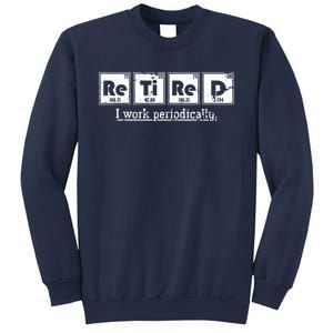 Retired Chemist Funny Gift Periodic Table Chemistry Sweatshirt