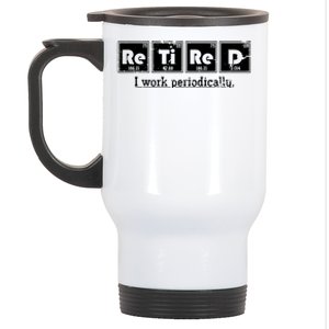 Retired Chemist Funny Gift Periodic Table Chemistry Stainless Steel Travel Mug