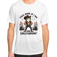 Retro Cowboy Frog Meme YAll Mind If I Do Some Lollygaggin Adult ChromaSoft Performance T-Shirt