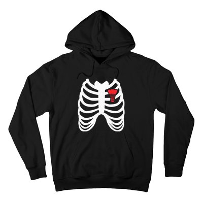 Rib Cage Funny Badminton Player Gift Hoodie