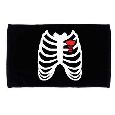 Rib Cage Funny Badminton Player Gift Microfiber Hand Towel