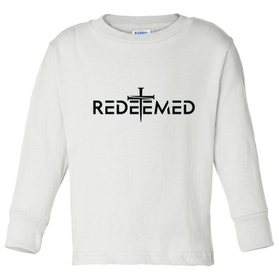 Redeemed Christian Faith God Jesus Toddler Long Sleeve Shirt
