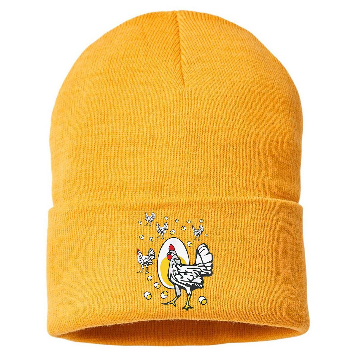 Roseanne Chicken Funny Roseanne Rooster And Egg Sustainable Knit Beanie