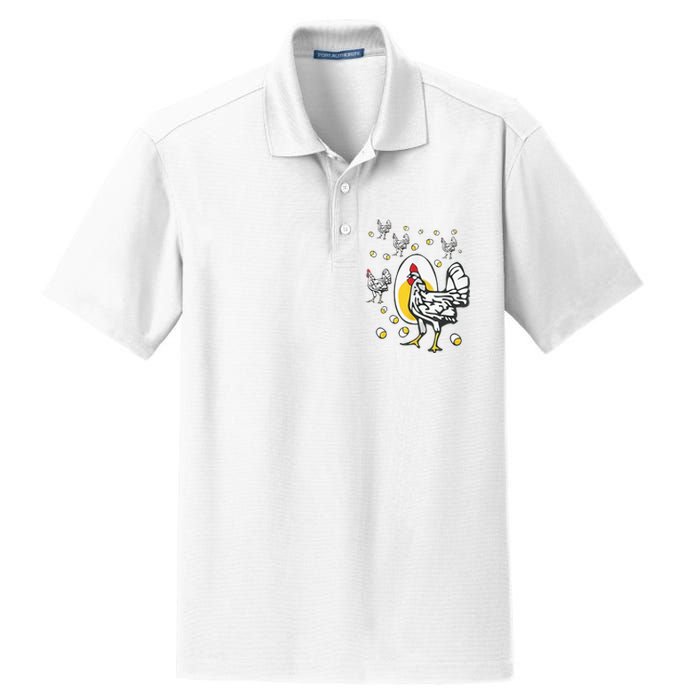 Roseanne Chicken Funny Roseanne Rooster And Egg Dry Zone Grid Polo