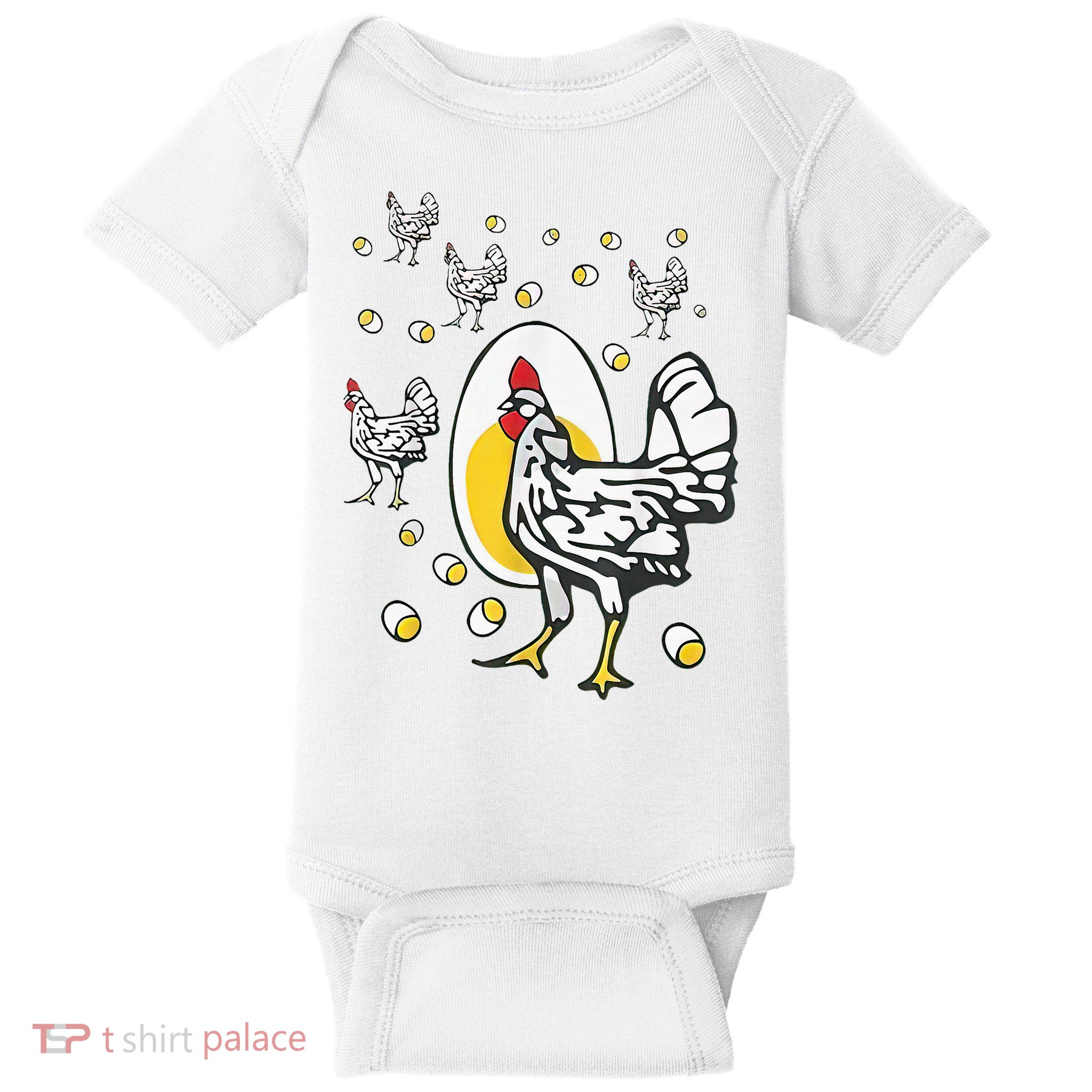 Roseanne Chicken Funny Roseanne Rooster And Egg Baby Bodysuit