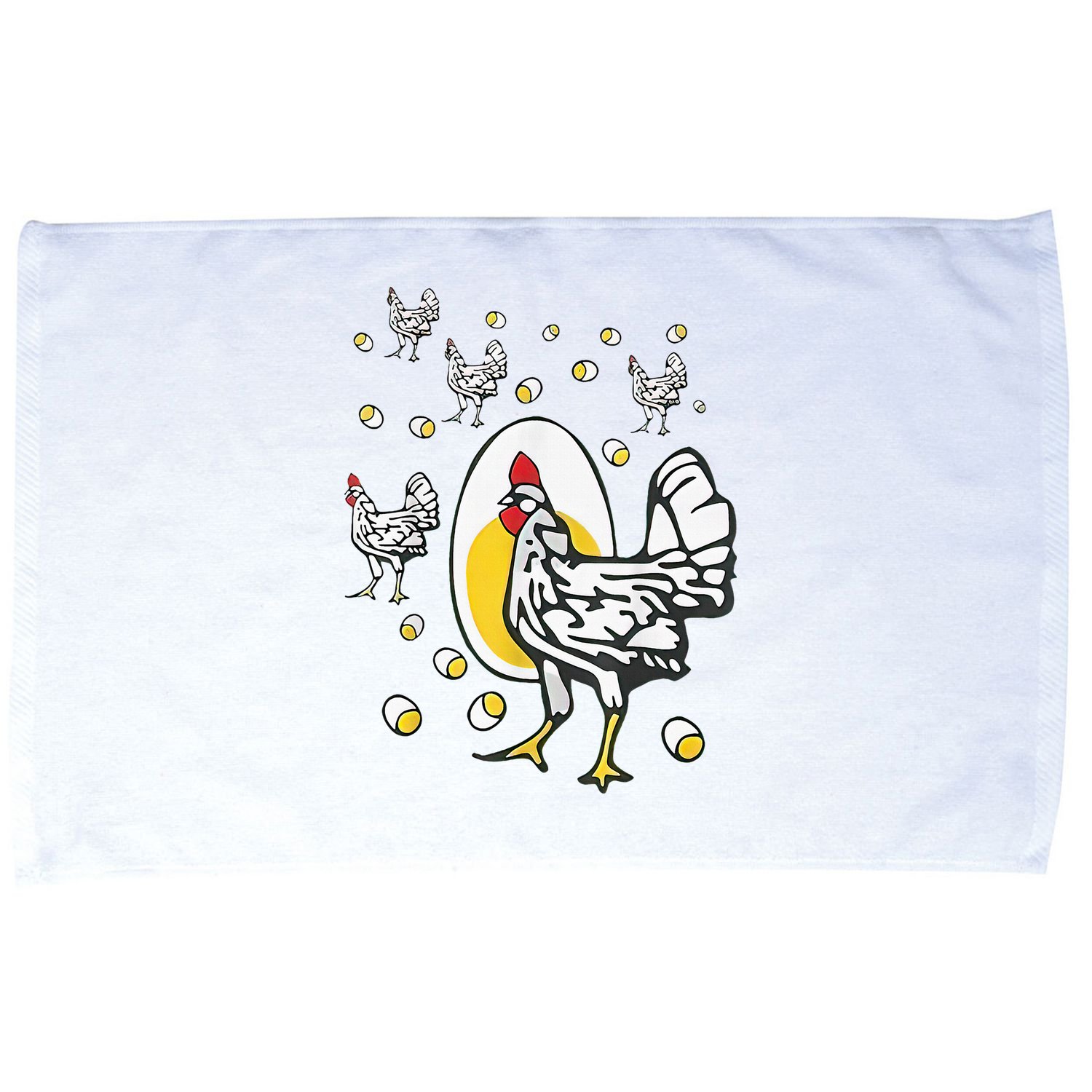 Roseanne Chicken Funny Roseanne Rooster And Egg Microfiber Hand Towel