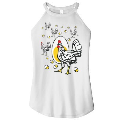 Roseanne Chicken Funny Roseanne Rooster And Egg Women's Perfect Tri Rocker Tank