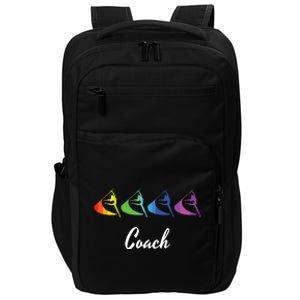 Rainbow Color Guard Coach Flag Graphic Marching Band Impact Tech Backpack