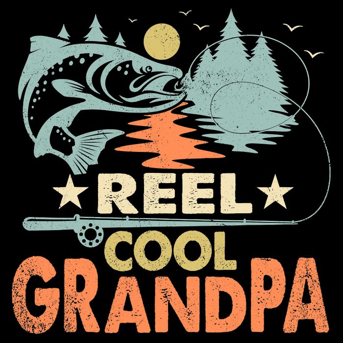 Reel Cool Grandpa Fishing Lover Vintage Father's Day Womens Tank Top