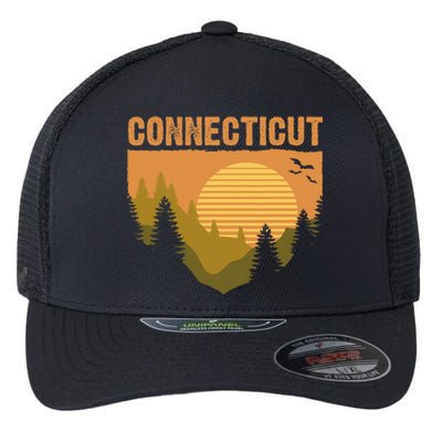 Retro Connecticut Grown Travel Graphic Souvenir State Pride Flexfit Unipanel Trucker Cap