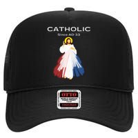 Roman Catholic Gift Since AD 33 High Crown Mesh Back Trucker Hat