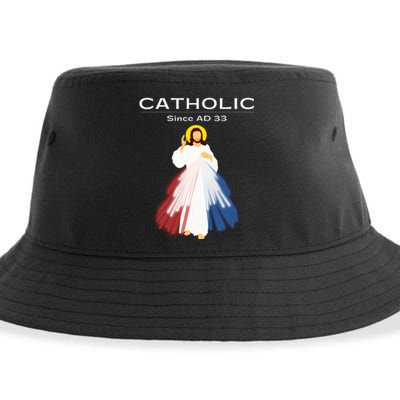 Roman Catholic Gift Since AD 33 Sustainable Bucket Hat