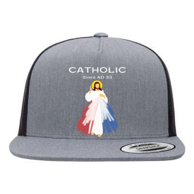 Roman Catholic Gift Since AD 33 Flat Bill Trucker Hat