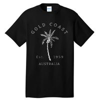 Retro Cool Gold Coast Australia Palm Tree Novelty Art Tall T-Shirt