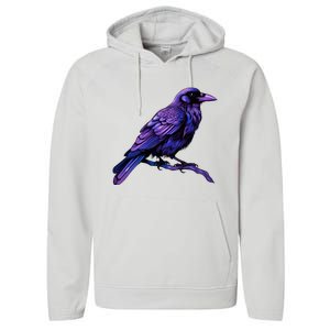 Raven Crow Graphic Performance Fleece Hoodie