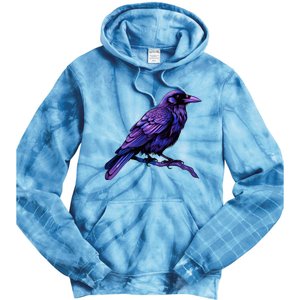 Raven Crow Graphic Tie Dye Hoodie