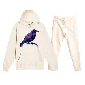 Raven Crow Graphic Premium Hooded Sweatsuit Set