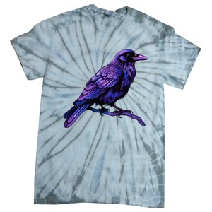 Raven Crow Graphic Tie-Dye T-Shirt