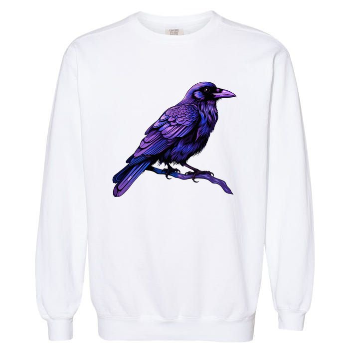 Raven Crow Graphic Garment-Dyed Sweatshirt