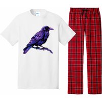 Raven Crow Graphic Pajama Set