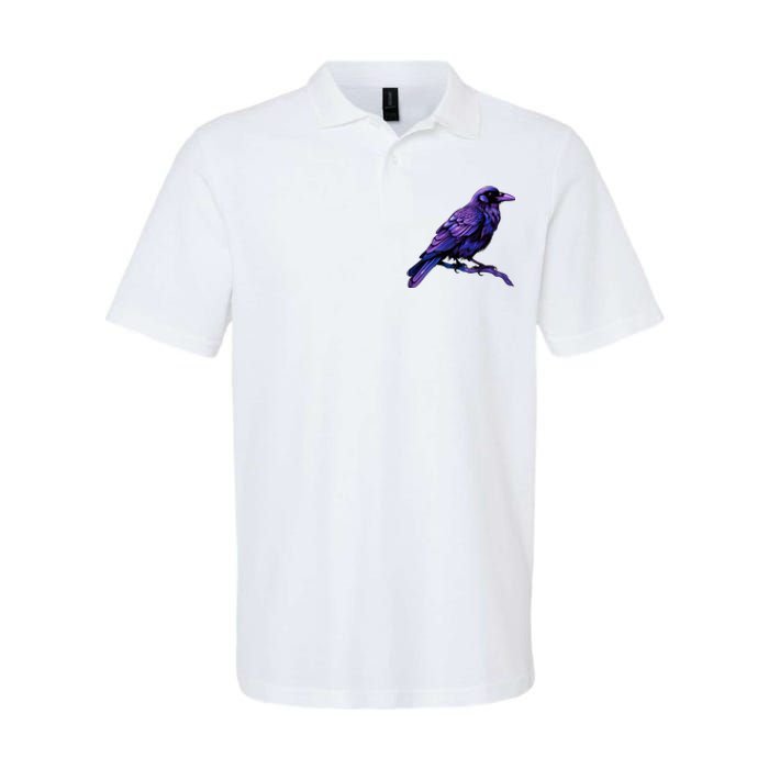 Raven Crow Graphic Softstyle Adult Sport Polo