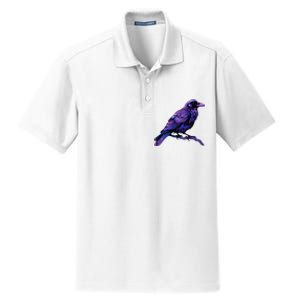 Raven Crow Graphic Dry Zone Grid Polo