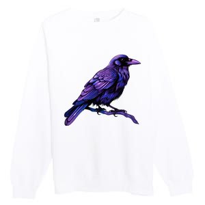 Raven Crow Graphic Premium Crewneck Sweatshirt