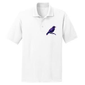 Raven Crow Graphic PosiCharge RacerMesh Polo