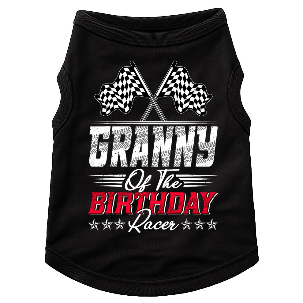 Race Car Granny Of The Birthday Racer Racing Family Doggie Tank