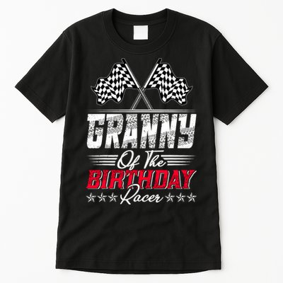Race Car Granny Of The Birthday Racer Racing Family Tall T-Shirt