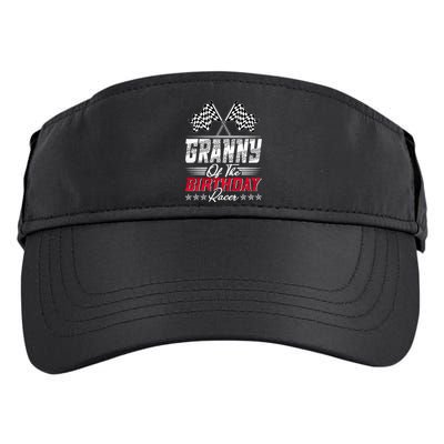 Race Car Granny Of The Birthday Racer Racing Family Adult Drive Performance Visor